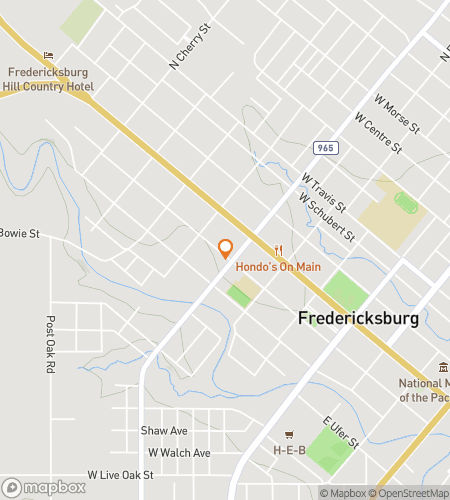 Map of scavenger hunt walking tour for Willkommen to Fredericksburg!