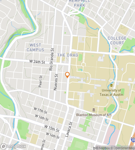 Map of scavenger hunt walking tour for The University of Texas-Austin  Hunt