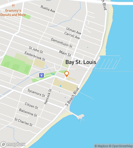 Map of scavenger hunt walking tour for Bay-yond the Bayou: Bay St. Louis