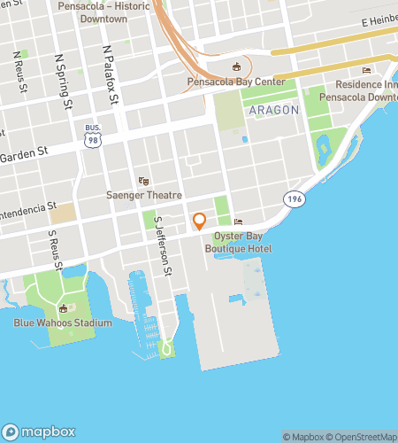 Карта пешеходного квеста для приключения в Пенсаколе