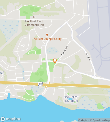 Mapa procházky se šifrovací hrou Downtown Okaloosa Odyssey