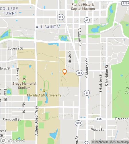 Kaart van de speurtocht wandeltocht voor Florida A&M University Hunt