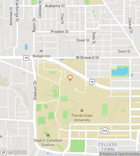 Map of scavenger hunt walking tour for Florida State University Hunt