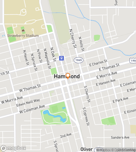 Map of scavenger hunt walking tour for On Track For Sweet Hammond Hunt