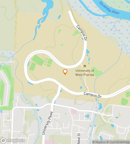 Map of scavenger hunt walking tour for The Argonauts’ UWF Quest