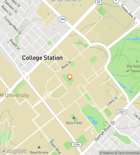 Karta &ouml;ver stadsvandring med skattjakt f&ouml;r Playin&rsquo; with the Aggies i College Station