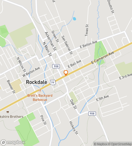 Mapa del recorrido a pie de b&uacute;squeda del tesoro para "A Rail-y Good Time" en Rockdale