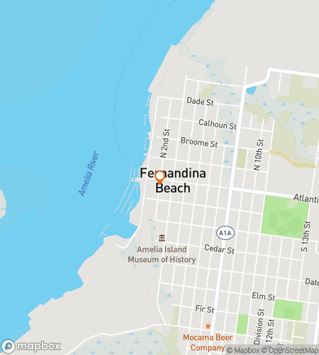 Map of scavenger hunt walking tour for Shell We Hunt Fernandina?