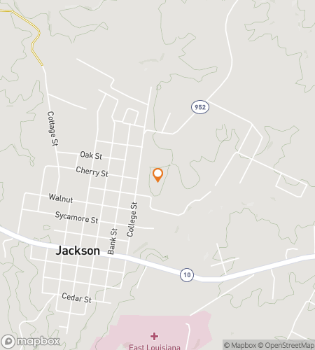 Hartă tură de mers pe jos cu vânătoare de comori pentru Vânătoarea de comori Jackson Louisiana