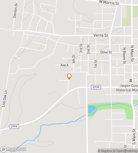 Map of scavenger hunt walking tour for Jasper's Downtown Dash