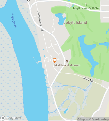 Map of scavenger hunt walking tour for Jekyll Island Georgia Bar Hunt