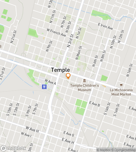 Map of scavenger hunt walking tour for The Great Temple Hunt