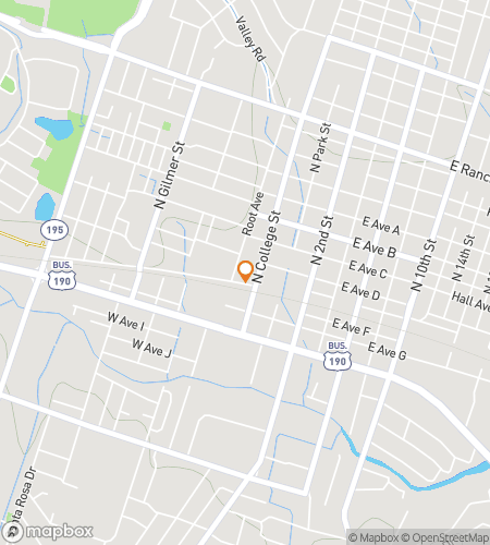 Map of scavenger hunt walking tour for Killeen Scavenger Hunt