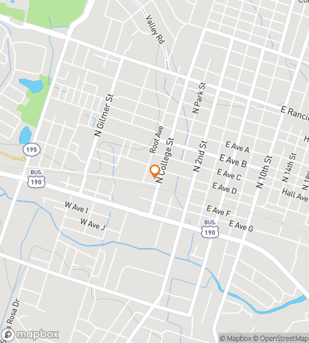 Map of scavenger hunt walking tour for Killeen It with Clues!