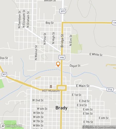 Map of scavenger hunt walking tour for Brady‘s Boot Scootin‘ Scavenger