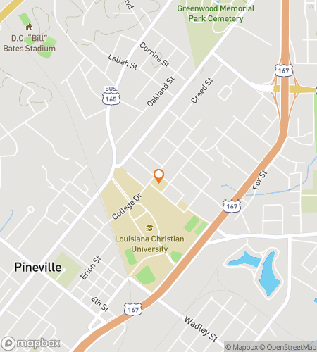 Map of scavenger hunt walking tour for Pineville‘s Peculiar Pursuit