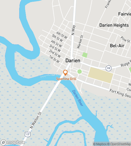 Harta turului pe jos cu vânătoare de comori pentru Darien's Dazzling Downtown Dash