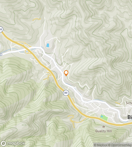 Map of scavenger hunt walking tour for Bisbee Mine Tales & Vintage Street Vibes