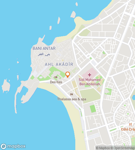 Map of scavenger hunt walking tour for Sea, Sand & Secrets: The Great Essaouira Chase