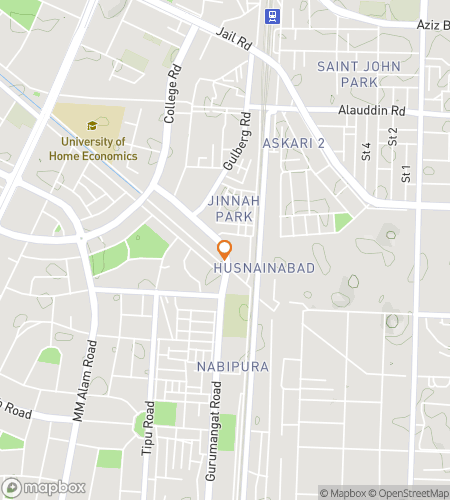 Map of scavenger hunt walking tour for Lahore: A Portrait in Brick and Bloom