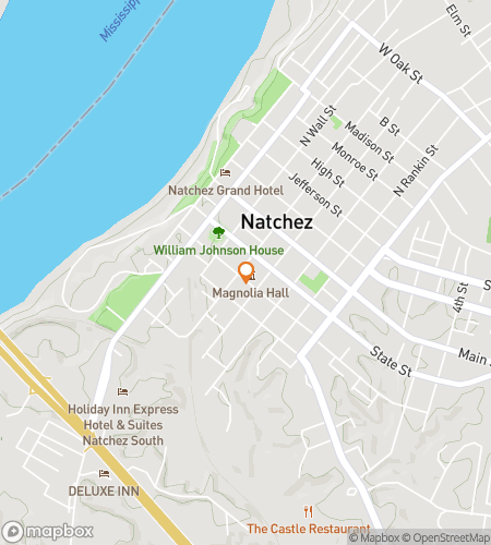 Карта квест-тура по городу для Cheesy Natchez Tour