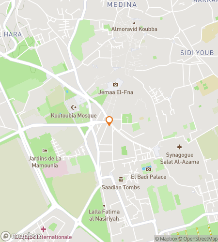 Map of scavenger hunt walking tour for 