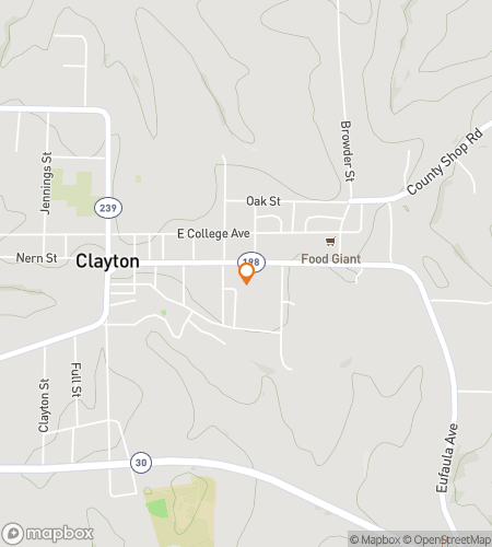 Карта пешеходного квеста для 'Clayton‘s Caper Treasure Hunt'