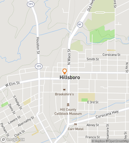 Map of scavenger hunt walking tour for Hillsboro Hootenanny Hunt