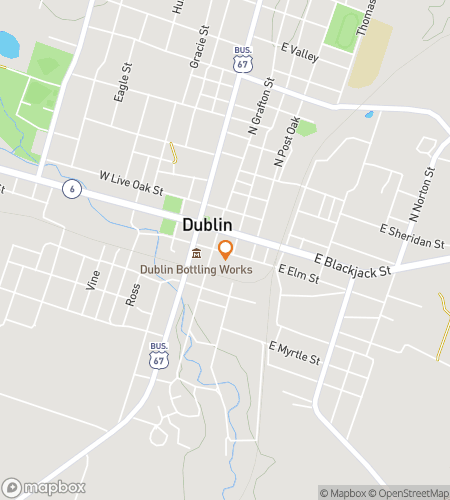 Map of scavenger hunt walking tour for Dublin Downtown Delight Hunt