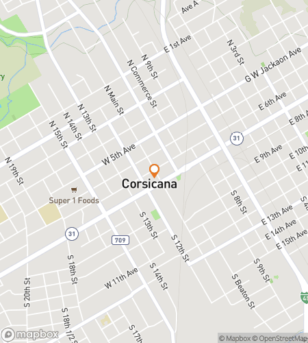 Hartă scavenger hunt tur pe jos pentru Corsicana‘s Downtown Dash & Discover