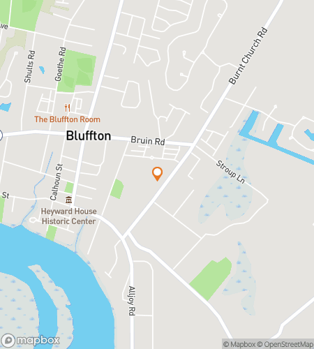 Map of scavenger hunt walking tour for Lowcountry Lineage&colon; The Bluffton Waterway Quest