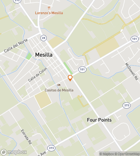 Map of scavenger hunt walking tour for Mesilla New Mexico Bar Hunt