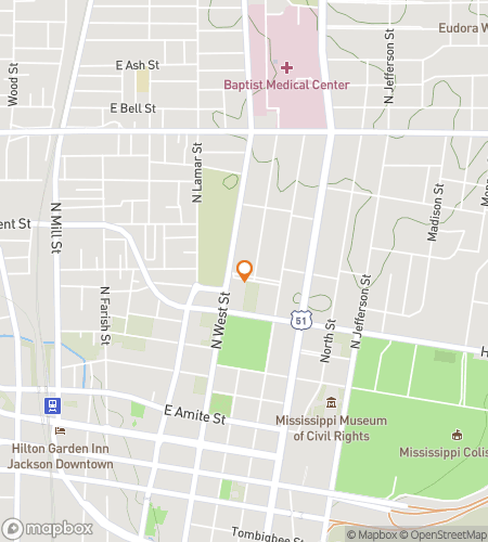 Jackson Ghost Hunt -kaupunkisuunnistuksen kävelykierroskartta