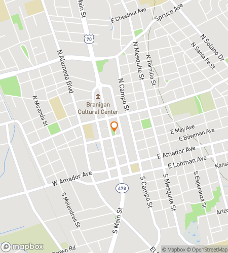 लॉस क्रूसेस स्कैवेंजर हंट के लिए स्कैवेंजर हंट वॉकिंग टूर का नक्शा