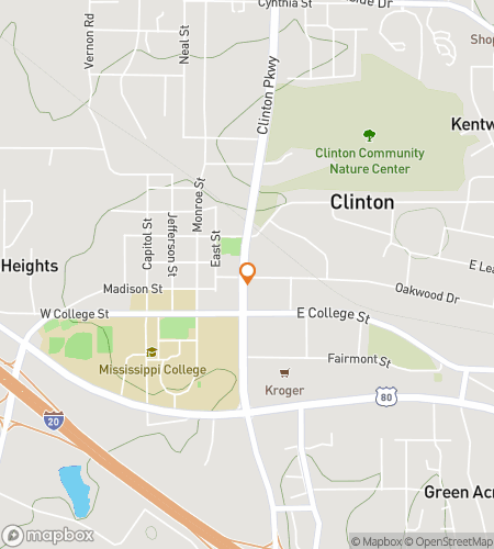 Map of scavenger hunt walking tour for Clinton Clues & Historic Views