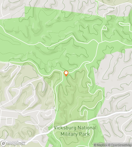 Map of scavenger hunt walking tour for Vicksburg National Military Park