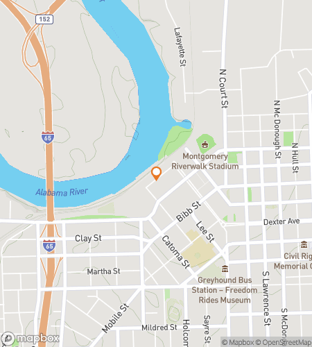 Map of scavenger hunt walking tour for Cottage Hill Capers Treasure Hunt