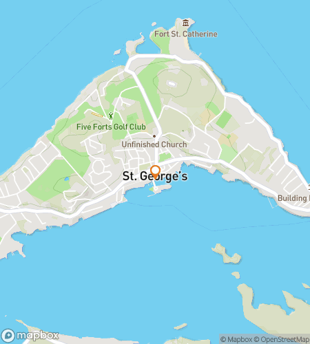 Map of scavenger hunt walking tour for Shipwrecks & Secrets: The St. George’s Adventure