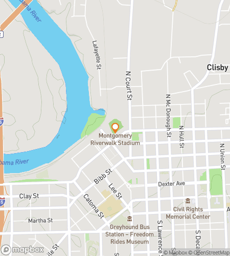 Map of scavenger hunt walking tour for Eternal Applause: Spirits of Montgomery