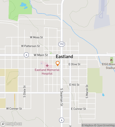 Map of scavenger hunt walking tour for Eastland Expedition Extravaganza