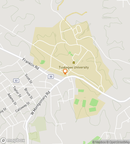 Mapa pěší prohlídky Tuskegee Treasure Trove