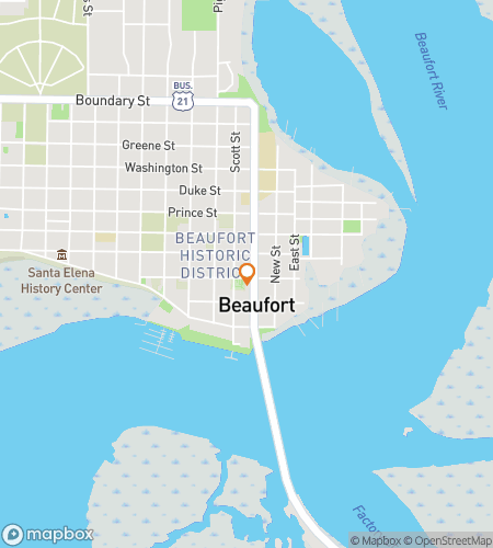 Map of scavenger hunt walking tour for  If the Walls Could Talk in Beaufort, South Carolina