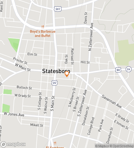 Map of scavenger hunt walking tour for Strollin' Through the Boro