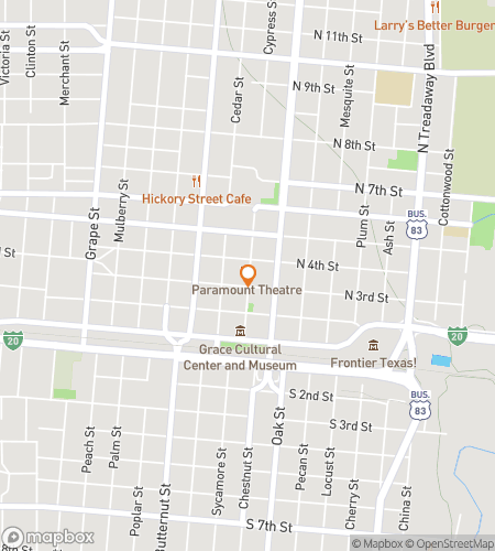 Map of scavenger hunt walking tour for Abilenes Downtown Discovery Adventure