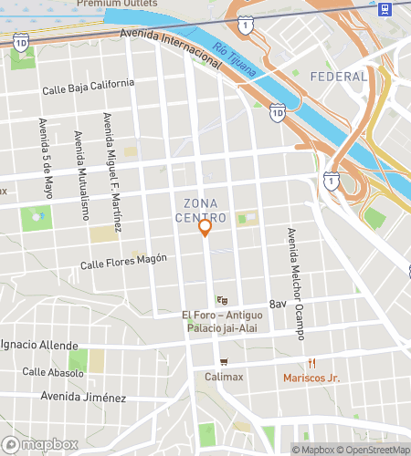 Map of scavenger hunt walking tour for Tijuana‘s Taco-Tastic Treasure Hunt