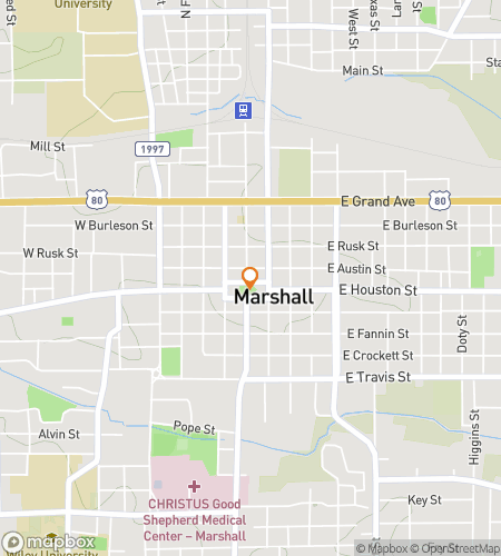 Map of scavenger hunt walking tour for Marshalls Downtown Dash