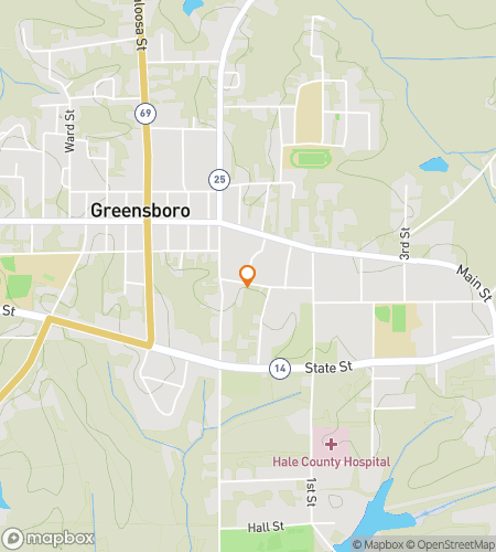 Карта квеста для пешеходной экскурсии по Гринтс-энд-Гринс-Хант в Гринсборо