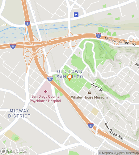 Map of scavenger hunt walking tour for Old Town Treasure Trail Adventure