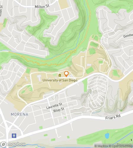 Map of scavenger hunt walking tour for Bulls, Books & Bay Views: A USD Adventure