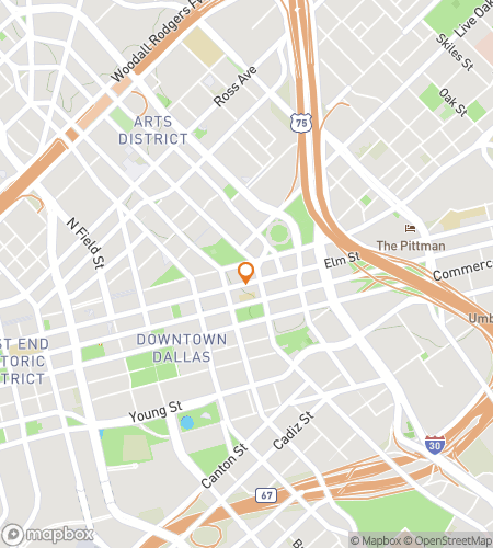 Map of scavenger hunt walking tour for Downtown Dallas Ghost Tour